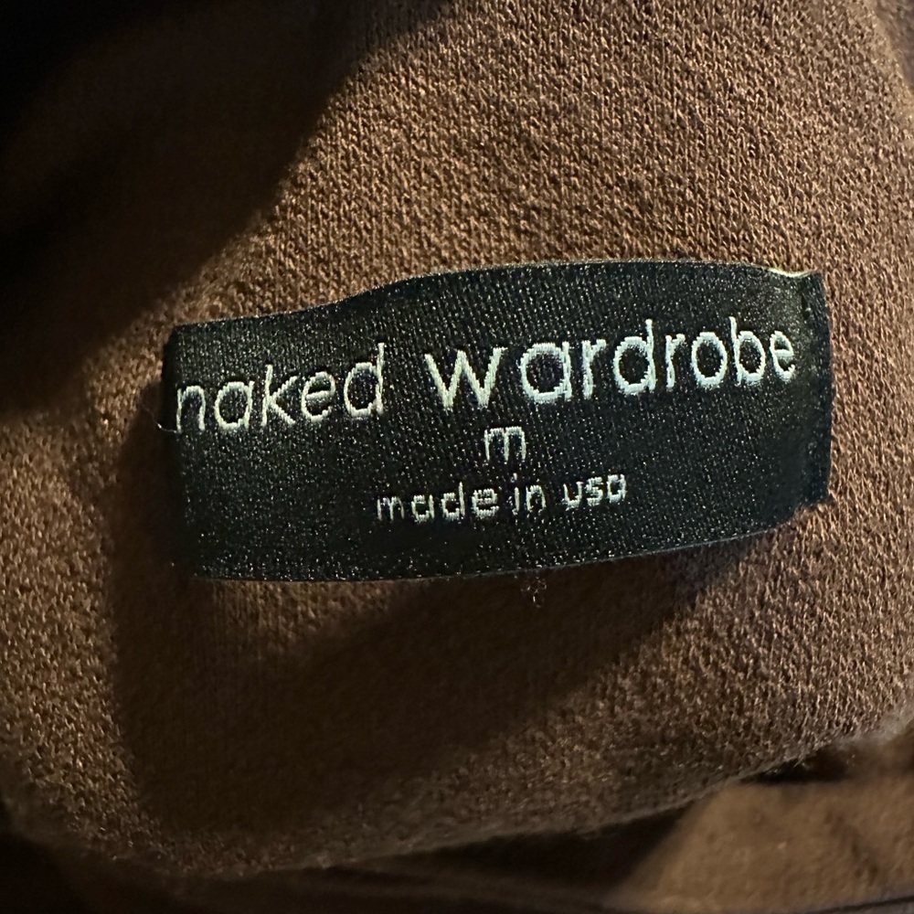 NAKED WARDROBE Tank Bodycon Minidress//Size‎ Medium//Brown - Picture 10 of 11